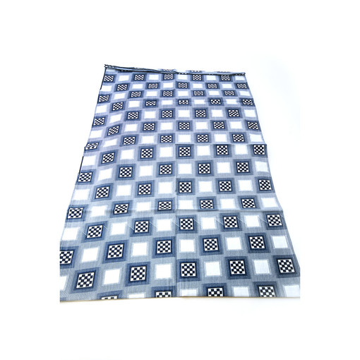 Blue Checkered Head Wrap