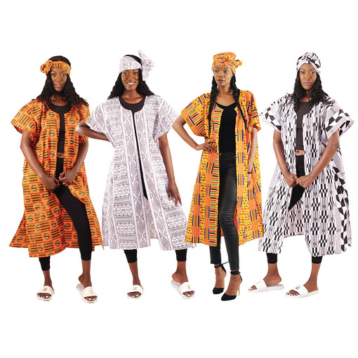 Set Of 4 Open Kaftans