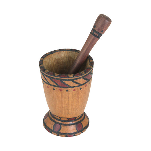 Wooden Mortar & Pestle