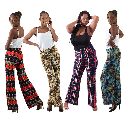 Set Of 6 ASSRTD Stretch Palazzo Pants: B