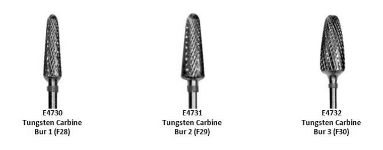 TUNGSTEN BURS (E4730, E4731, E4732)