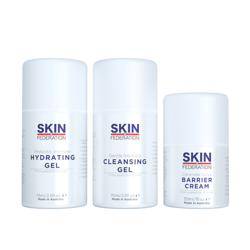 Intimate Menopause Skincare Routine (Cleansing Gel, Hydrating Gel and Barrier Cream)