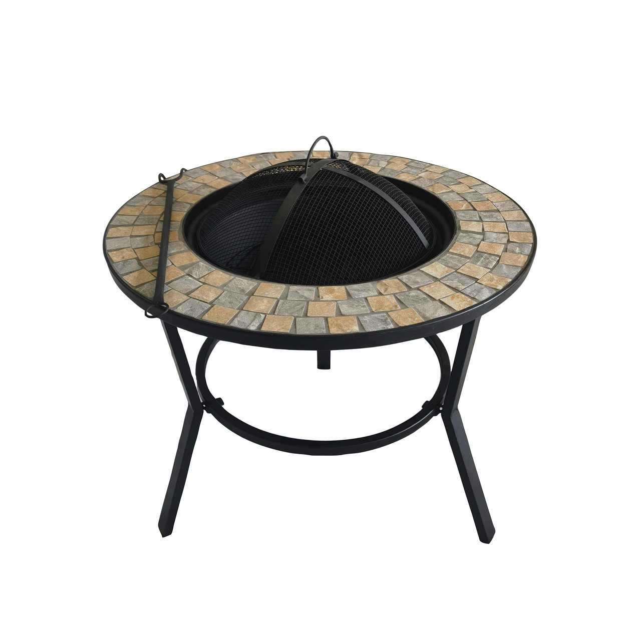 Round mosaic shop fire pit