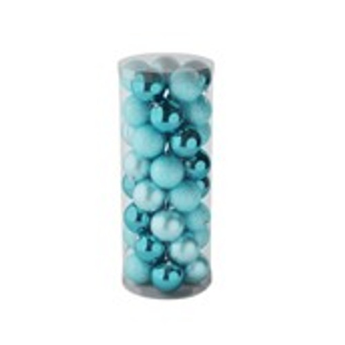 Ice Blue 8cm Plastic Ball in box (matt,shiny,glitter) x 48 Ice Blue 8cm Plastic Ball in box (matt,shiny,glitter) x 48