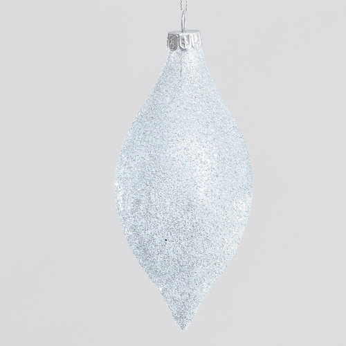 13cm Glass Glitter Drop 