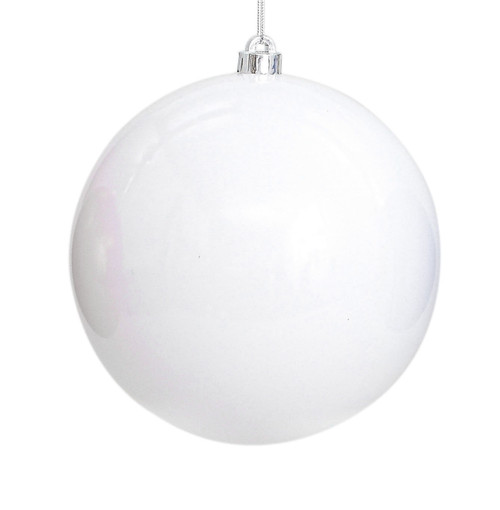 20cm Shiny Xmas Ball White