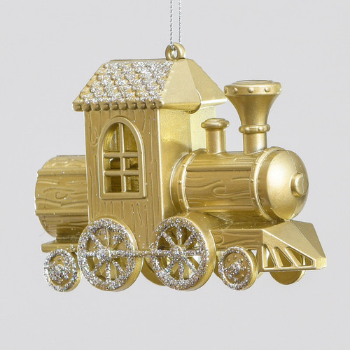 11cm Train Decoration Champagne