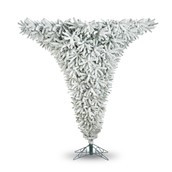 9' Flocked Upside down Tree