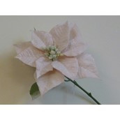 71cm Frosted Poinsettia Pink