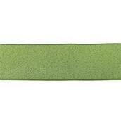 2.5" X 10Y Double Wired Glitter Touched Green Cloth Ribbon Garland