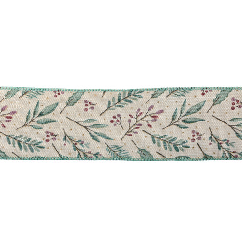 2.5" X 10Y Double Wired Gold Ribbon