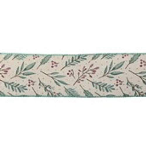 2.5" X 10Y Double Wired Gold Ribbon