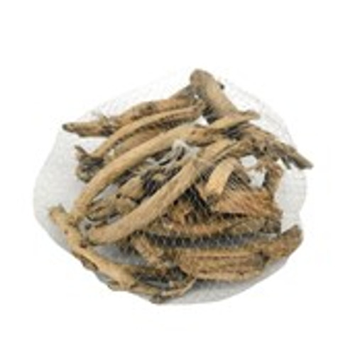 Netted bag of driftwood 100g