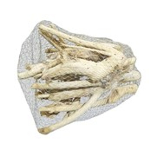 Netted bag of driftwood 150g