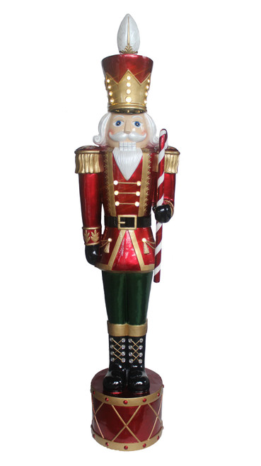 Nutcracker with Candy Cane and LED 40.6x33x152cm
