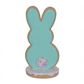 Bunny Silhoutte on a base Green 10.5x8.5x20cm