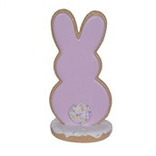 Bunny Silhoutte on a base Purple 10.5x8.5x20cm
