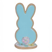 Bunny Silhoutte on a base Blue 10.5x8.5x20cm