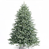 Pre lit Blue Green Christmas Tree 150 multi LED with metal stand 4FT