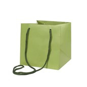 Hand Tie Bag Sage Green 17x17cm