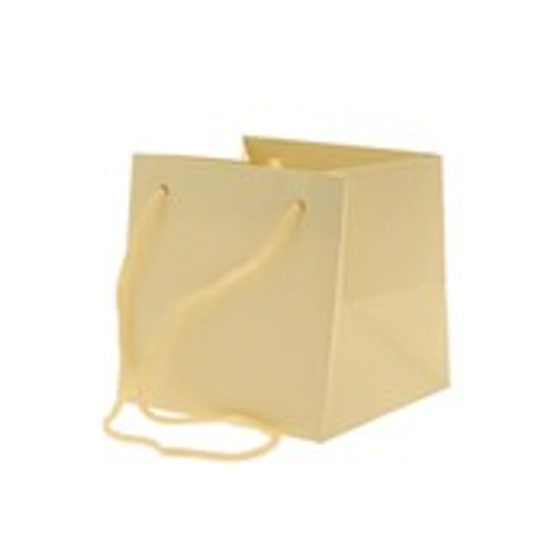 Hand Tie Bag Ivory 17x17cm