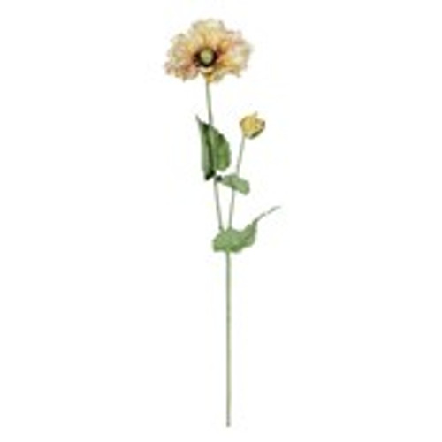 Poppy Spray - Yellow - 73cm Poppy Spray - Yellow - 73cm
