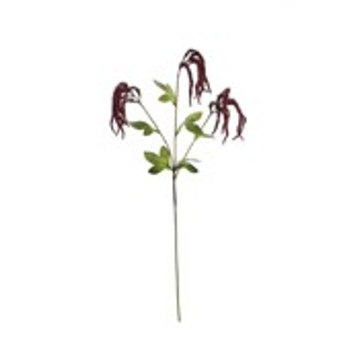 Essential Catkin Spray - Dark Red