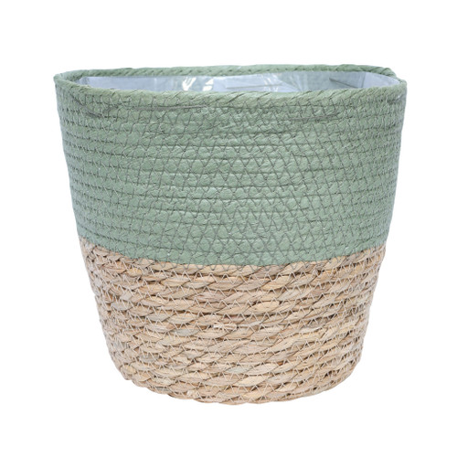 Seagrass Indoor Planter Green 23cm