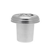 Grave Container Silver 5.5 Inches