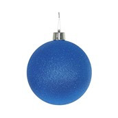 Blue Glitter Shatterproof Bauble (x1) (20cm)