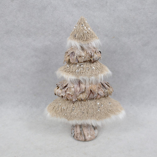 Glitter Tree Ornament 16x8x25cm