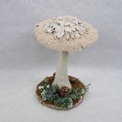 Mushroom Ornament Glitter Large 16x28cm