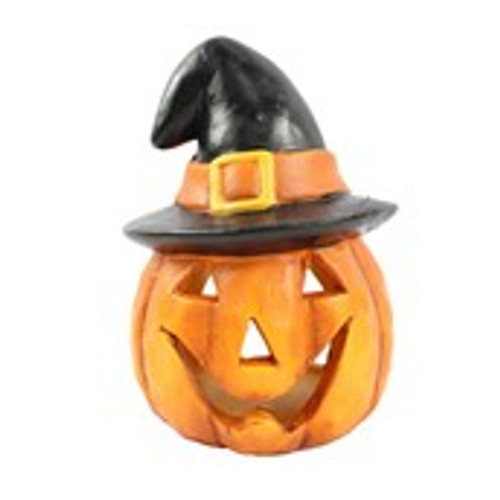 Halloween Pumpkin Candle Holder 10x10x14.5cm