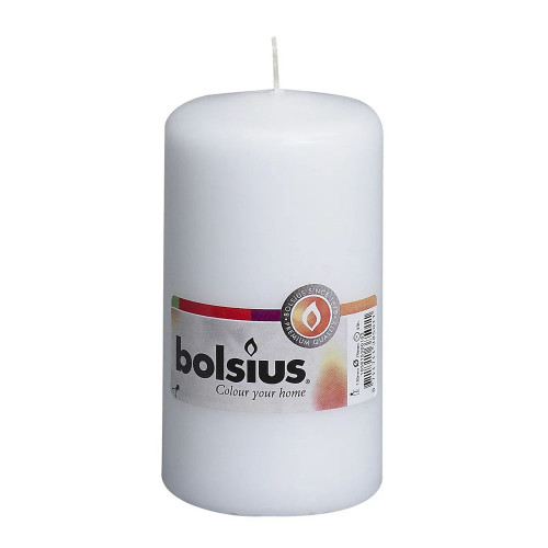 Bolsius Pillar Candle White (130/68 mm)