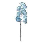 Fan Leaf Stem with Glitter Blue 62cm