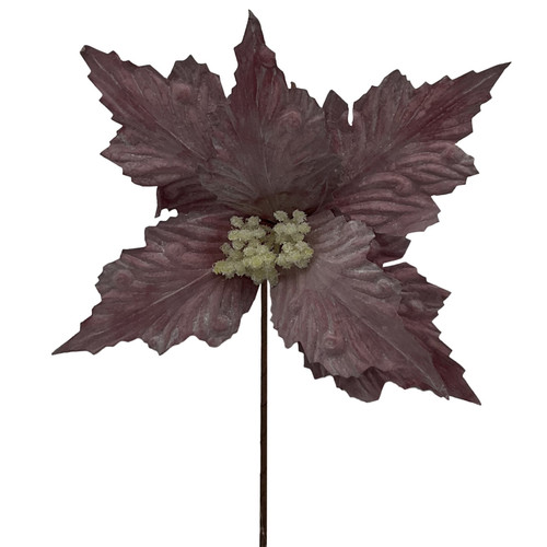 Poinsettia Stem Dusky Pink D27 L15cm