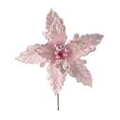 Poinsetta Stem Pink 48cm