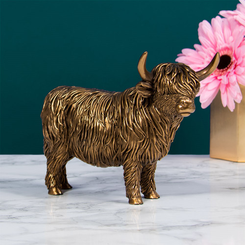 Reflections Bronzed Highland Cow