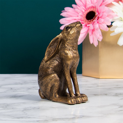 Reflections Bronzed Gazing Hare