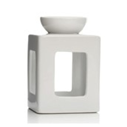 Ava May White Square Burner with 7.7cm Burner Bowl in FSC Gift Box - FSC Mix Cr