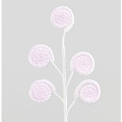 56cm Fabric Candy Swirl Dec. Pink