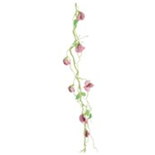 110cm Sweet Pea Garland Pink