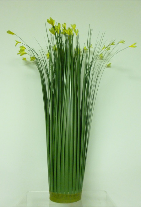 53cm PVC Grass Stand wBlossom Ye/G