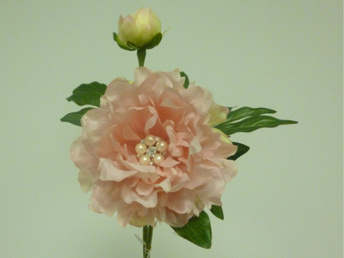 48cm Peony x2 w/Gem Pink