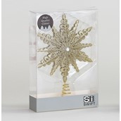 28cm Glitter Snowflake Tree Topper