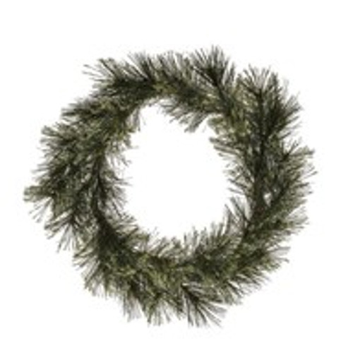 Pine Wreath With Blossom Pvc