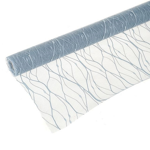 Floral Mesh Roll 50Cm Blue