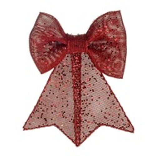 Glitzy Bow Red 24Cm