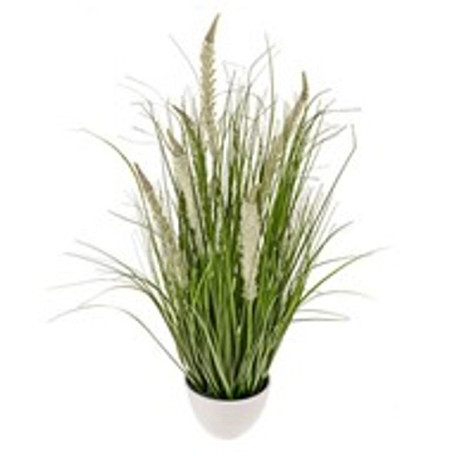 Potted Grass And Cream Cattail 84Cm Potted Grass And Cream Cattail 84Cm
