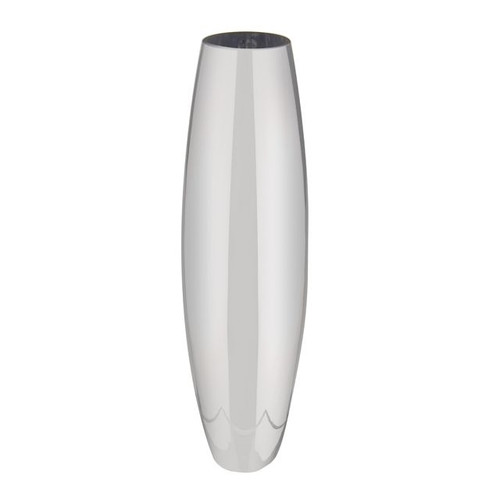 Glass Ana Cigar Vase Silv 70Cm